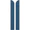 Ekena Millwork Americraft 2-Board (2 Batten) Wood Joined Board-n-Batten Shutters w/ Arch Top, ARW101BQ207X77HBH, PR ARW101BQ207X77HBH - alternate 1